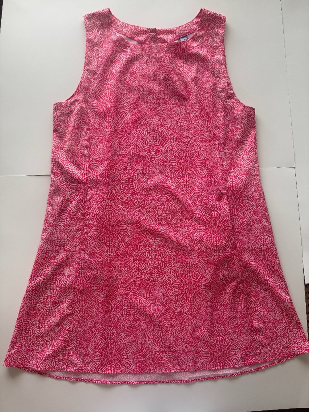 Ripskirt Pink White Sleeveless A Line Shift Dress Womens S Stretch Travel